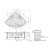 Polysan Simona wanna z hydromasażem 140x140x44cm Highline Hydro-Air chrom 96111.6010