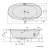 Polysan Stadium wanna z hydromasażem 190x95x46cm Highline Hydro-Air chrom 82111.6010