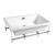 Polysan DEEP brodzik prysznicowy ze stelażem 150x75x26cm biały 72386