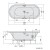 Polysan Viva O wanna z hydromasażem 185x80x47cm Attraction Hydro-Air chrom 72179.4010
