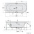 Polysan Viva L wanna z hydromasażem 185x80x47cm Highline Hydro-Air chrom 72099.6010