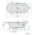 Polysan Viva O wanna z hydromasażem 175x80x47cm Active Hydro-Air chrom 79119.2010