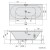 Polysan Viva B wanna z hydromasażem 185x80x47cm Attraction Hydro-Air chrom 71968.4010