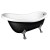 Polysan RETRO wanna wolnostojąca 167.5x76x71cm nogi chrom mat czarno/biała 72967