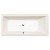 Polysan CLEO wanna prostokątna 160x75x48cm ivory 93611.40