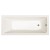Polysan NOEMI wanna prostokątna 170x70x39cm ivory 71708.40