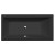 Polysan CLEO wanna prostokątna 150x75x48cm czarny mat 27611.21