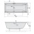 Polysan CLEO SLIM wanna prostokątna 180x90x48cm biała 13111S