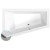 Polysan TRIANGL L SLIM wanna asymetryczna 180x120x50cm biała 19611S