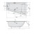 Polysan TRIANGL R SLIM wanna asymetryczna 180x120x50cm biała 20611S