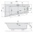 Polysan ANDRA L SLIM wanna asymetryczna 180x90x45cm biała 72872S
