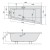 Polysan ANDRA R SLIM wanna asymetryczna 180x90x45cm biała 78771S