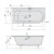 Polysan ASTRA L SLIM wanna asymetryczna 165x80x48cm biała 33611S