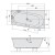 Polysan ASTRA WR SLIM wanna asymetryczna 165x90x48cm biała 31611S