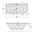 Polysan VIVA L SLIM wanna asymetryczna 185x80x47cm biała 72099S