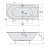 Polysan VIVA R SLIM wanna asymetryczna 185x80x47cm biała 72129S