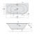 Polysan VIVA L SLIM wanna asymetryczna 175x80x47cm biała 70119S