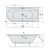 Polysan VIVA R SLIM wanna asymetryczna 175x80x47cm biała 78119S