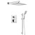 Zestaw prysznicowy z baterią podtynkową termostat 2 wyjścia box podtynkowy chrom 1102-32-21 Sapho