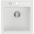 Zlewozmywak granitowy jednokomorowy 50x52cm biały GR1041 Sapho