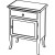 Sapho RETRO szafka 60x80x38cm buk prawa 1690