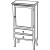 Sapho RETRO szafka 60x120x38cm buk prawa 1699