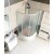 Aqualine Brodzik prysznicowy akrylowy półokrągły 90x90x28cm z nóżkami R550 C93