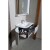 Sapho PULSE szafka umywalkowa 75x52x45 cm prawa biała/antracyt PU076-3034