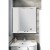 Sapho PULSE szafka z lustrem oświetlenie LED 75x80x17cm lewa biała/antracyt PU077-3034