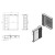 Sapho PULSE szafka z lustrem oświetlenie LED 75x80x17cm prawa biała/antracyt PU078-3034