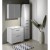 Aqualine VEGA szafka umywalkowa 62x72.6x43.6cm 2 szuflady biała VG063