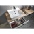 Aqualine VEGA szafka umywalkowa 72x57.6x43.6cm 2 szuflady biała VG073