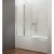 Aqualine WILA parawan wannowy 900x1400 mm składany chrom szkło czyste AQ5742
