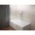 Aqualine WILA parawan wannowy 900x1400 mm składany chrom szkło czyste AQ5742