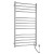 Sapho REDONDO elektryczna suszarka na ręczniki 630x1160 mm 130 W stal nierdzewna ER230T