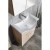 Aqualine KERAMIA FRESH szafka umywalkowa 1 szuflada 60.6x74x34cm dąb platin 50066