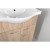Aqualine KERAMIA FRESH szafka umywalkowa 1 szuflada 60.6x74x34cm dąb platin 50066