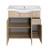 Aqualine KERAMIA FRESH szafka umywalkowa 74.5x74x347cm dąb platin 50083