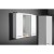 Aqualine ZOJA/KERAMIA FRESH szafka z lustrem i oświetleniem LED 70x60x14cm biały 45025