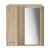 Aqualine ZOJA/KERAMIA FRESH szafka z lustrem i oświetleniem LED 60x60x14cm lewa dąb platin 45027