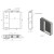 Aqualine ZOJA/KERAMIA FRESH szafka z lustrem i oświetleniem LED 60x60x14cm lewa dąb platin 45027