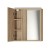 Aqualine ZOJA/KERAMIA FRESH szafka z lustrem i oświetleniem LED 60x60x14cm lewa dąb platin 45027