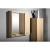 Aqualine ZOJA/KERAMIA FRESH szafka z lustrem i oświetleniem LED 60x60x14cm prawa dąb platin 45028