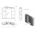 Aqualine ZOJA/KERAMIA FRESH szafka z lustrem i oświetleniem LED 70x60x14cm dąb platin 45029