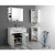 Aqualine ZOJA/KERAMIA FRESH szafka narożna 35x76x35cm biała 50331