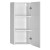Aqualine ZOJA/KERAMIA FRESH szafka wisząca 35x76x23cm biała 50334