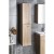 Aqualine ZOJA/KERAMIA FRESH szafka wysoka 30x140x20cm dąb platin 51157