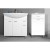 Aqualine ZOJA/KERAMIA FRESH szafka dolna z koszem 50x78x29cm biała 51310