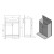 Aqualine SIMPLEX ECO 65 szafka podumywalkowa z umywalką 63x83.5x307cm SIME650