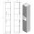 Aqualine SIMPLEX ECO szafka wysoka 30x180x30cm SIME320